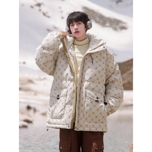 九江羽绒服冬季新款鸭绒气质百搭加厚男女同款短款时尚连帽外套