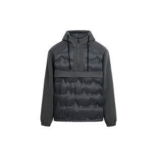 九江羽绒服款男士轻薄冬新款套头卫衣拼接90鸭绒男装薄款简约款