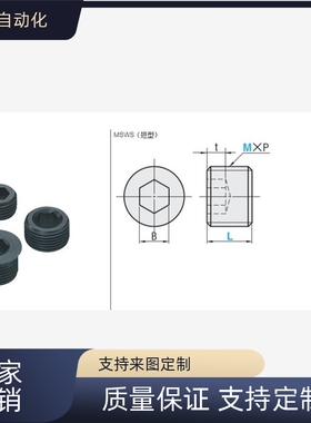 替通孔螺塞止付螺丝 MSWAS12/16/20/22/24/25/26/14/8-8/-6
