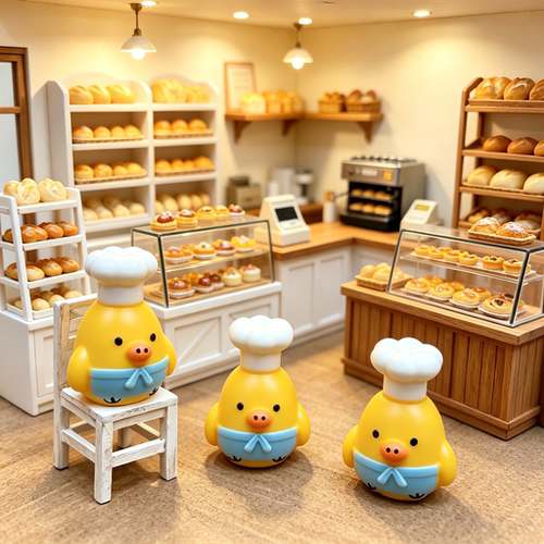 定制卡通鼻孔鸡大厨手工diy挂件摆件奶油胶拉链扣冰箱贴树脂配件