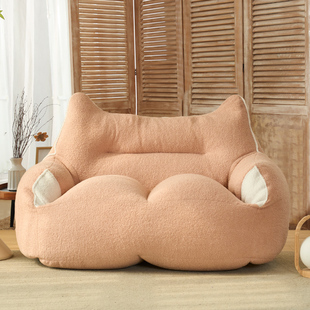 猫耳懒人沙发豆袋榻榻米可躺可睡双人位沙发小户型客厅卧室休闲椅