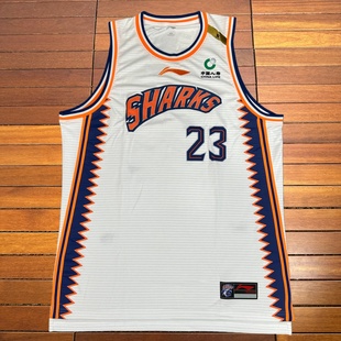 李宁赞助CBA联赛上海久事男篮丁彦雨航球员版比赛服球衣