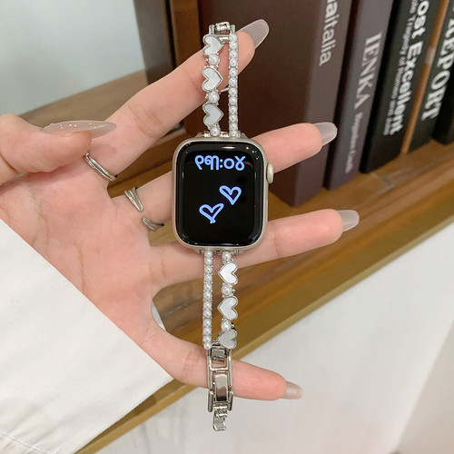 娅妃人watch11爱心珍珠滴蜡表带