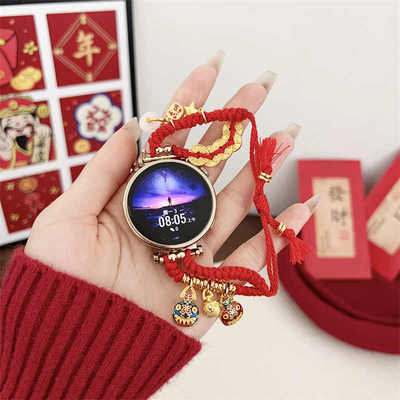 娅妃儿新年红财神爷galaxywatch7