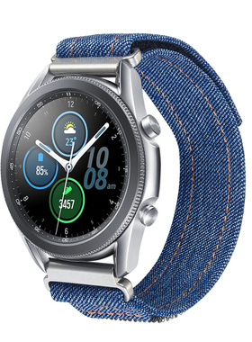 适用华米GTR4表带GTR3PRO酷感回环米动青春版男女智能运动手表1/2/3代牛仔布魔术贴GTS3替换GTS4mini运动腕带