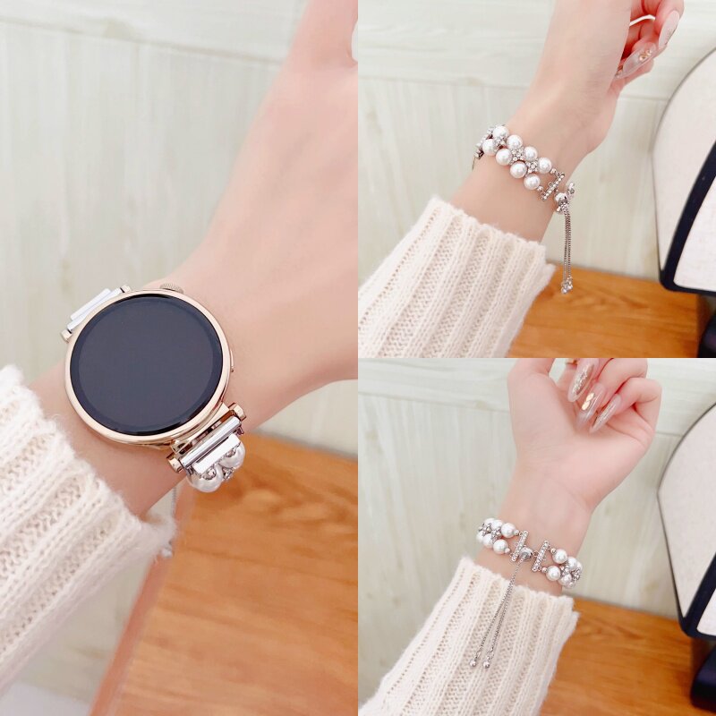 娅妃儿watch7珍珠手链女小众表链