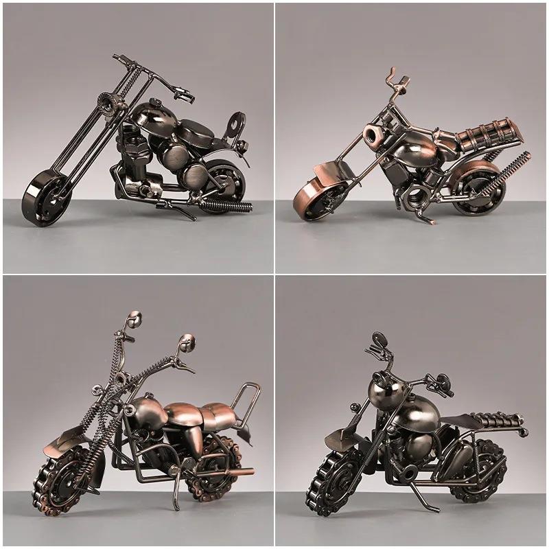 铁艺摩托车模型金属复古