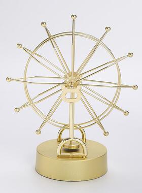 北欧创意个性永动机仪摩天轮摆件旋转牛顿摆件家居客厅卧室装饰品