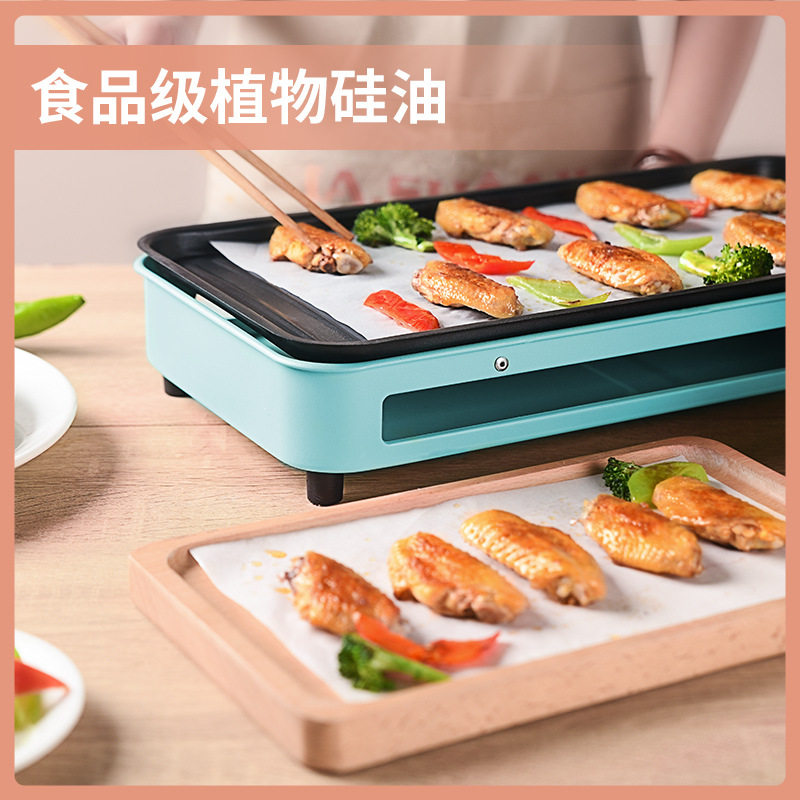 烧烤纸烤箱烤盘烤肉纸长方形硅油纸垫锡纸厨房油炸烘焙家用