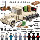 Подходит для изготовления кубиков Lego, аутентичных сцен сражений, армии злодеев Восьмого маршрута, собранных военных минифигурок, военных игрушек для мальчиков mini 3