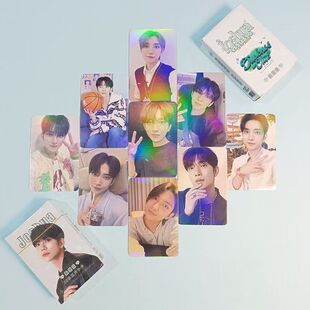 洪知秀镭射小卡seventeen周边写真专辑拍立得自印卡盒装lomo卡