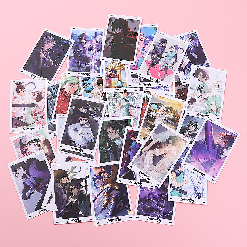 刺客伍六七LOMO卡周边高清贺卡40张小卡盒装3寸留言卡精美收藏卡