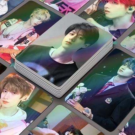 50张朱志鑫小卡tf家族三代周边高清写清拍立得盒装专辑镭射LOMO卡