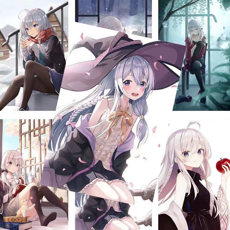 魔女之旅海报伊蕾娜沙耶动漫周边宿舍墙贴高清壁纸房间超大壁画