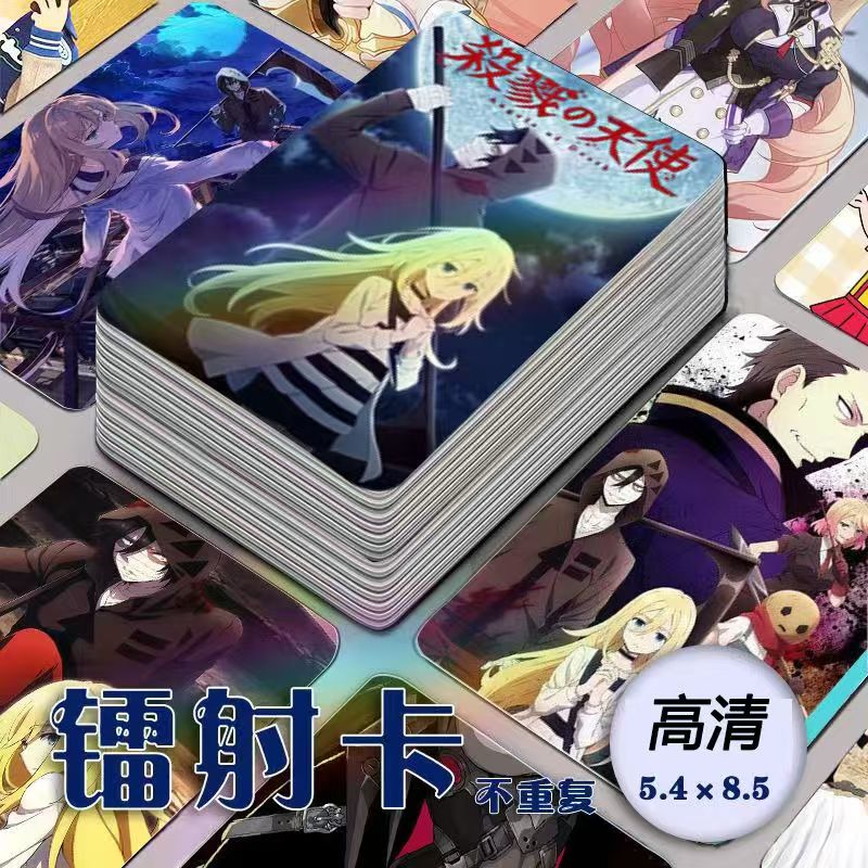 杀戮天使镭射小卡瑞吉儿凯西艾札克周边二次元自印卡盒装lomo卡