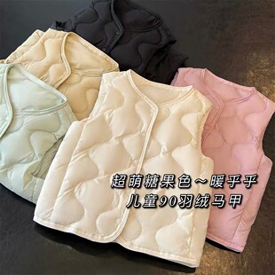 亮世秋羽绒服轻薄款儿童内胆男女宝宝外穿内搭保暖马甲背心2025年