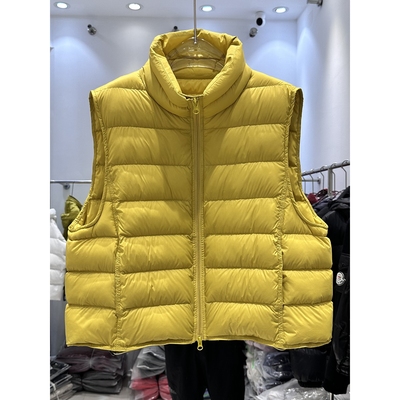 亮世秋羽绒服2025秋冬新款韩版网红同款排骨立领宽松羽绒马甲女短