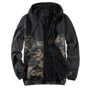 Men camouflage round jacket 男士 neck 迷彩圆领休闲夹克外套