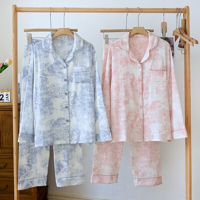 水墨画家居服睡衣套装