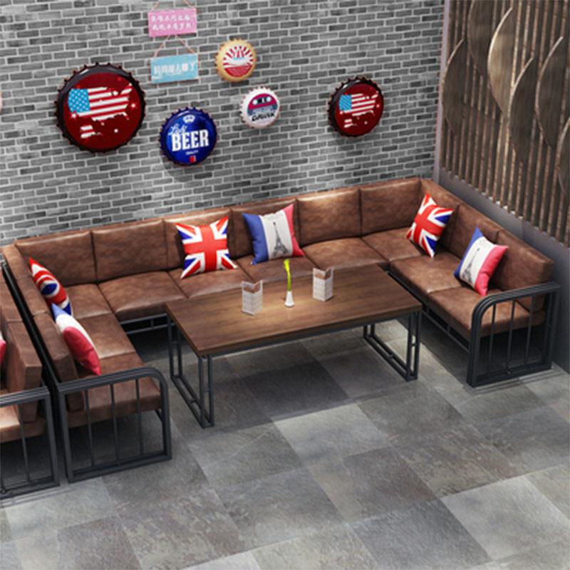 吧简约工业风餐可定制厅休息区音乐酒座奶茶店咖啡店沙发卡西组合