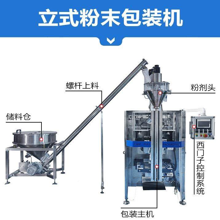 玉米薯SF2.0T粉粉末包装机小麦螺杆计量分机装全自动化肥粉木剂包