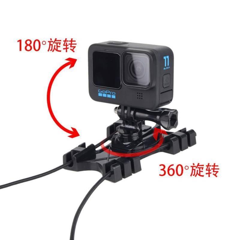 网球固定围栏相机运动比赛GoPro12栅栏浆板户外手机配件风筝支架