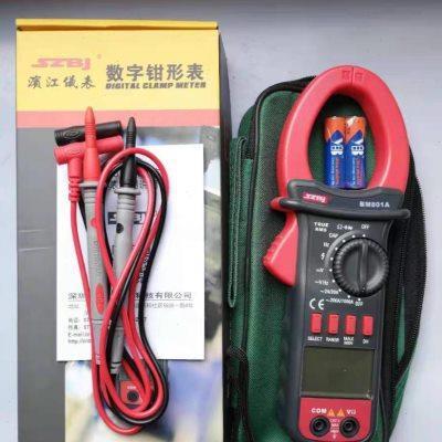 厂家滨江BM801A 数字钳形电流表1000A钳型表 钳形万用表自动量程