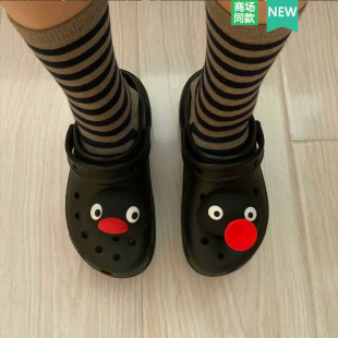 Cross配件洞洞鞋 饰扣 配饰鞋 扣装 可爱Pingu企鹅 花鞋 适配Crocs