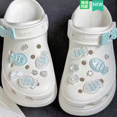 Cross配件洞洞鞋 饰扣 配饰鞋 扣装 卡通海洋鱼贝壳 花鞋 适配Crocs