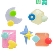 Cross配件洞洞鞋 饰扣 配饰鞋 扣装 撞色几何星星图案 花鞋 适配Crocs