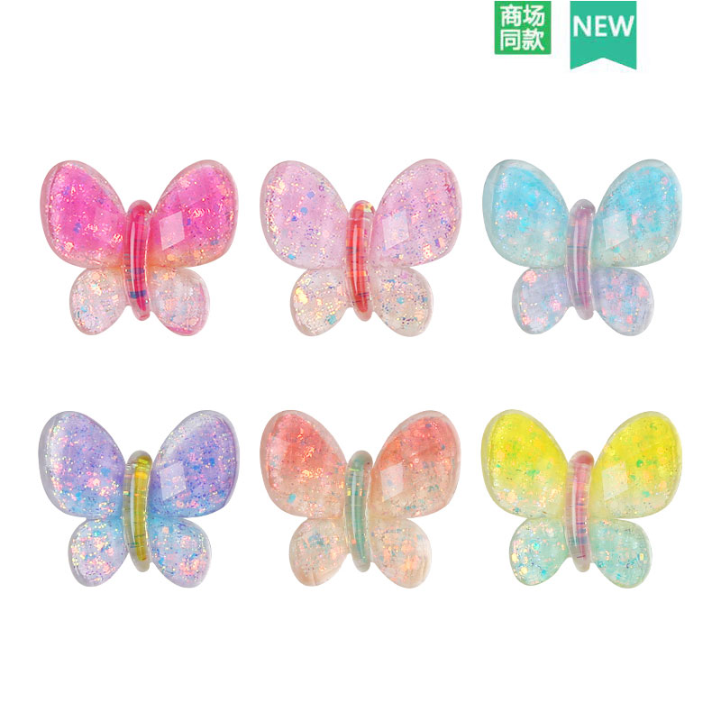 crocs洞洞鞋水晶蝴蝶结鞋花鞋扣