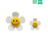 Cross配件洞洞鞋 饰扣 配饰鞋 扣装 可爱笑脸太阳花 花鞋 适配Crocs