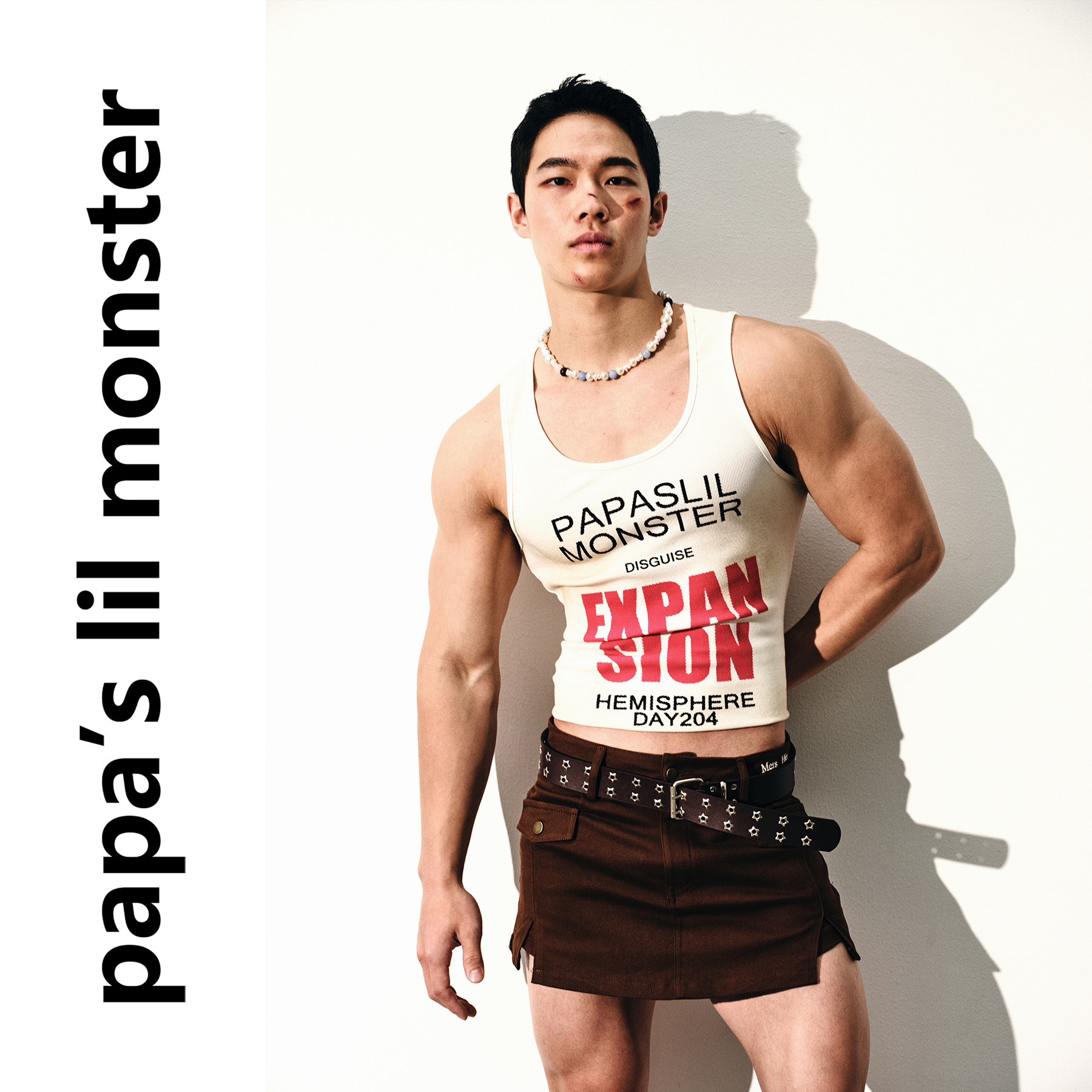 PAPASLILMONSTER【原味无糖】美式复古短款开叉工装牛仔短裤男女
