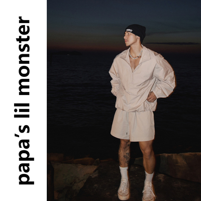 PAPASLILMONSTER【原创】早秋薄款复古运动休闲上衣宽松短裤套装