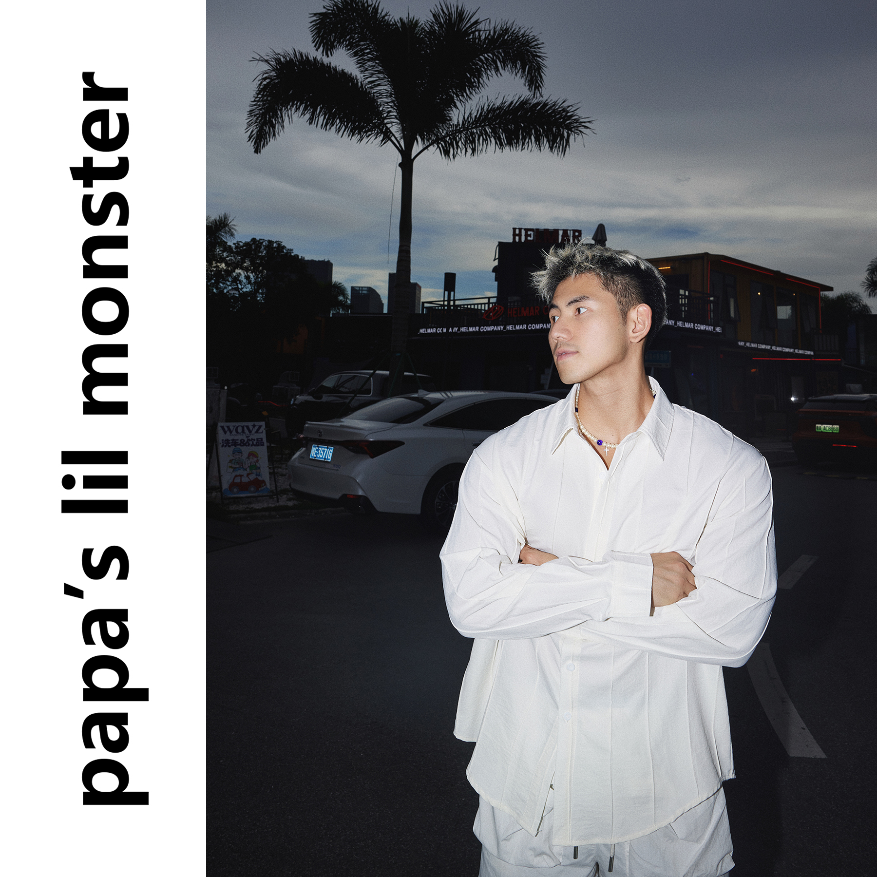 Papaslilmonster【松弛简装】美式褶皱高级肌理感长袖衬衫上衣