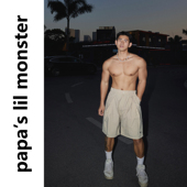 PAPASLILMONSTER美式 男潮 短裤 复古夏季 刺绣休闲褶皱立体工装