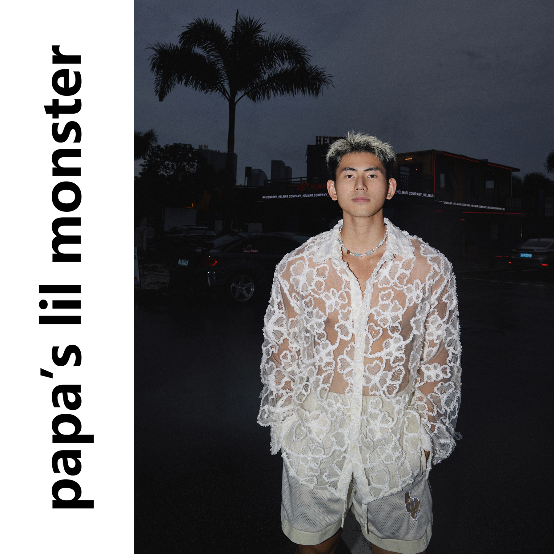 PAPASLILMONSTER【原创】蕾丝迷情美式薄款镂空刺绣长袖衬衫上衣