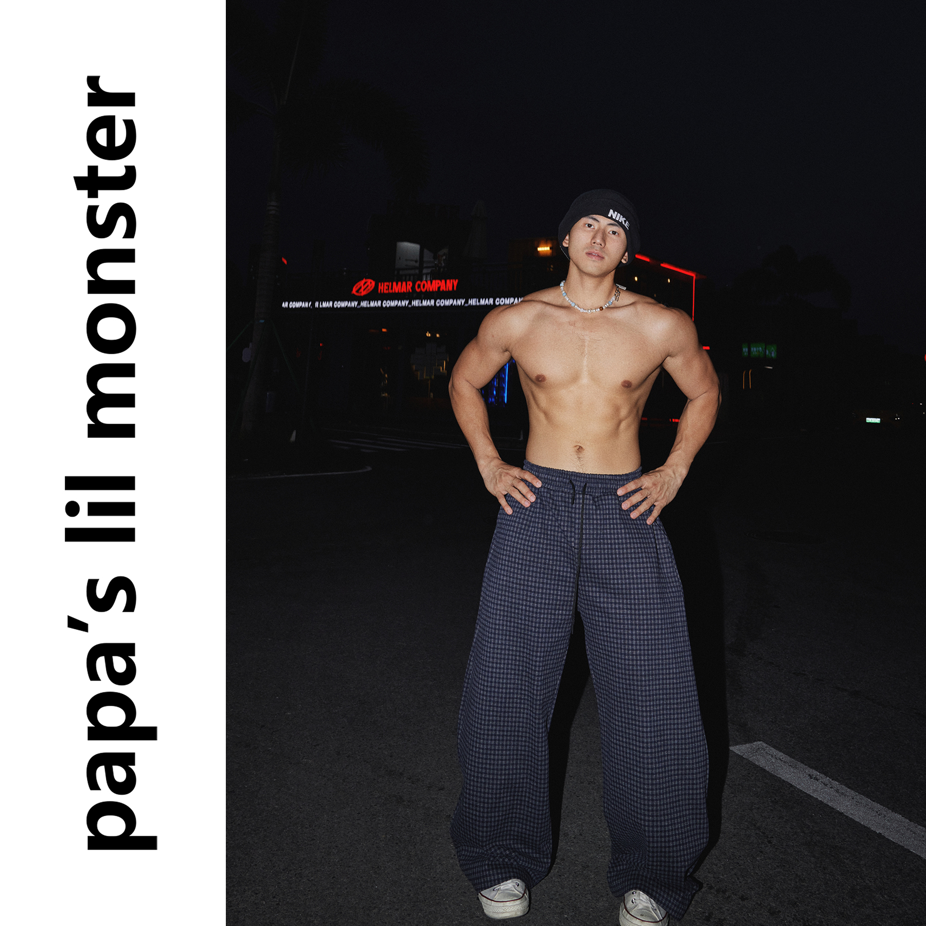 PAPASLILMONSTER【格雷系格纹】美式复古宽松直筒长裤百搭休闲裤