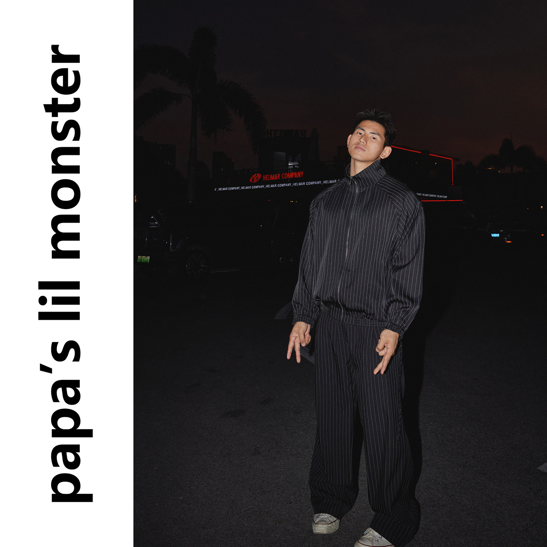 PAPASLILMONSTER【条纹city】美式条纹拉链卫衣慵懒休闲裤套装,男装,其他套装,淘宝优惠券,粉丝福利购,淘宝优惠卷