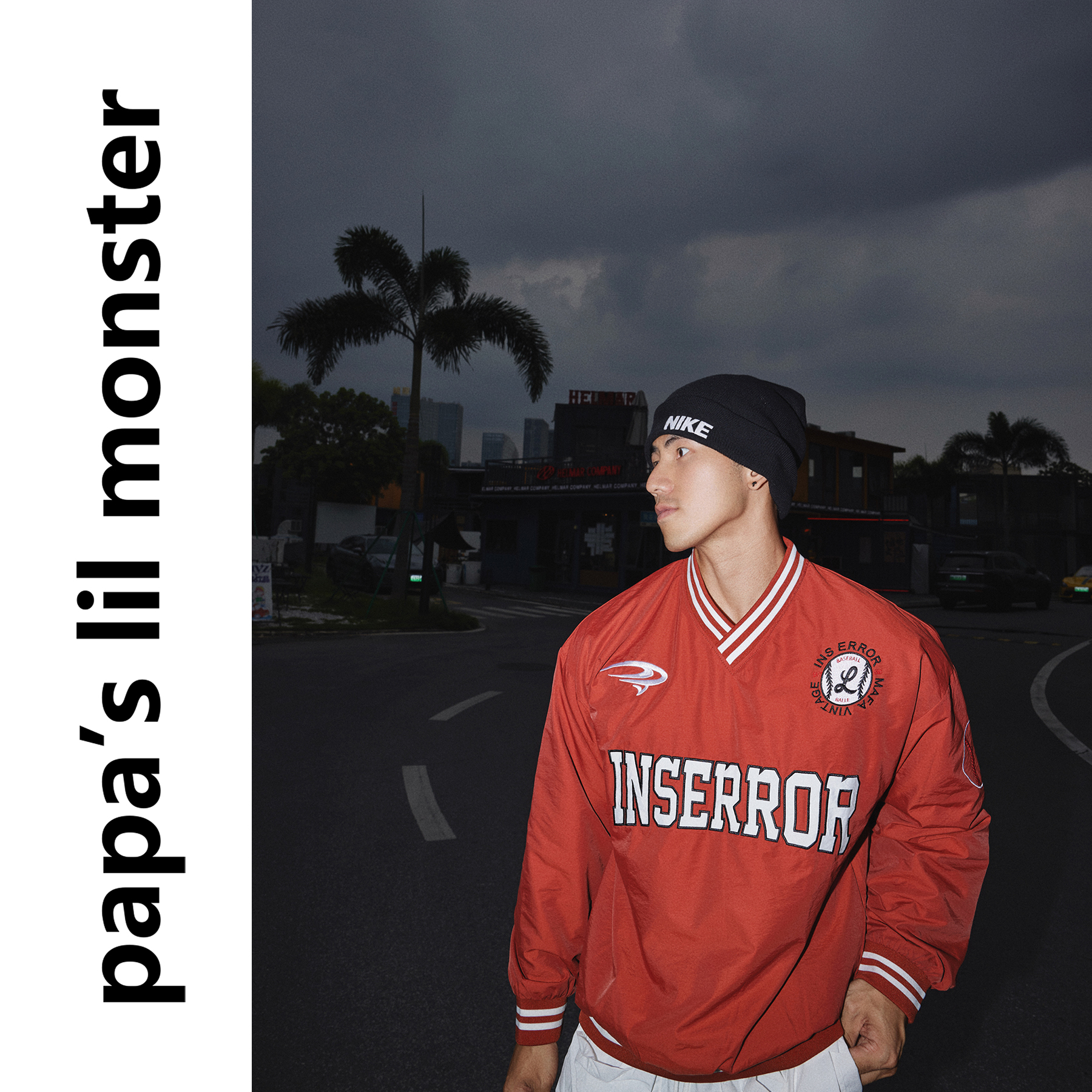 Papaslilmonster【棒球男友风】美式运动卫衣男经典复古长袖女