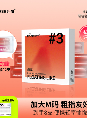 扑叽#3大码双指手指套拉拉女性专用les情趣玻尿酸超薄 splash悬浮