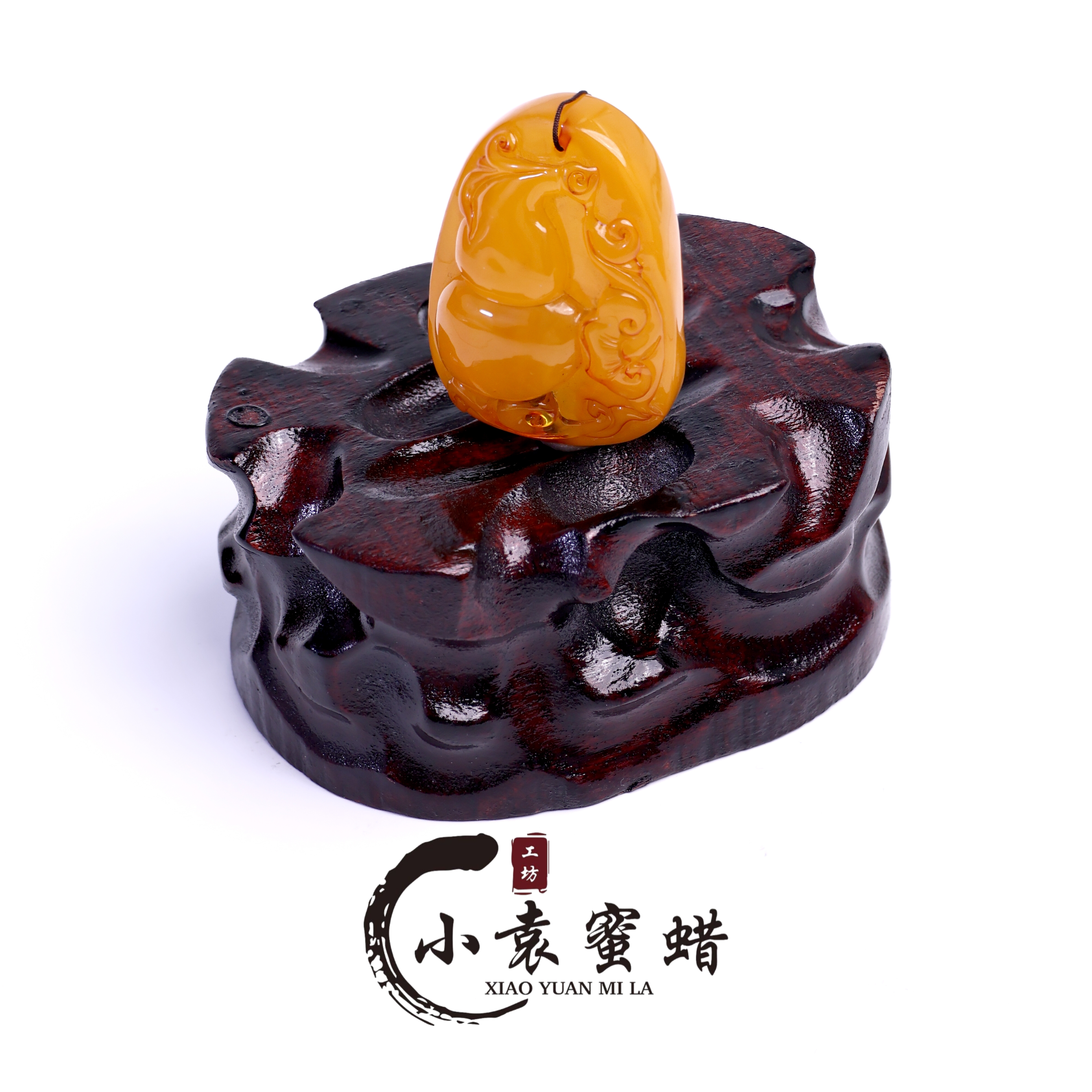 【一物一拍】天然原矿琥珀蜜蜡吊坠老蜜蜡雕刻件巧雕葫芦精美挂坠