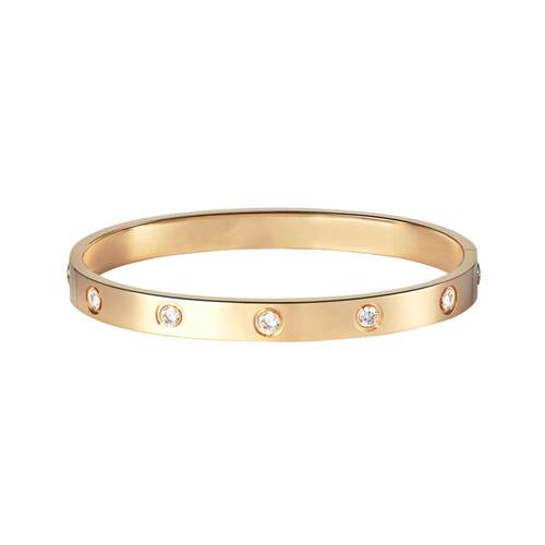 Metal Bracelet for Women欧美镶钻设计感手镯时尚饰品轻奢手环女