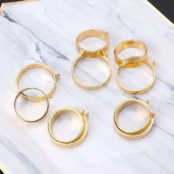 5 Pcs Creative Round Framework Transparent for Key Chains