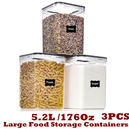 Large Food Storage Containers Organization Flour Sugar