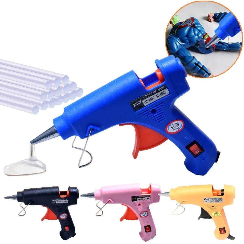 20W Hot Melt Glue Gun with Seal Wax Glue Sticks Household DI