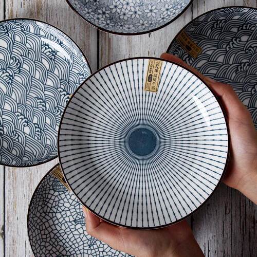pure white round plates Dinner plate home cerami