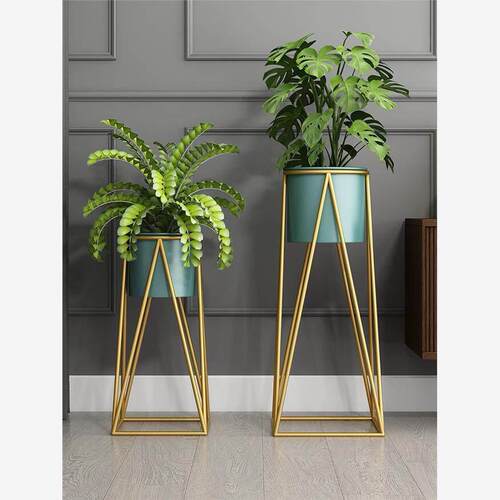 Nordic iron flower pot rack plant shelf display stand deco