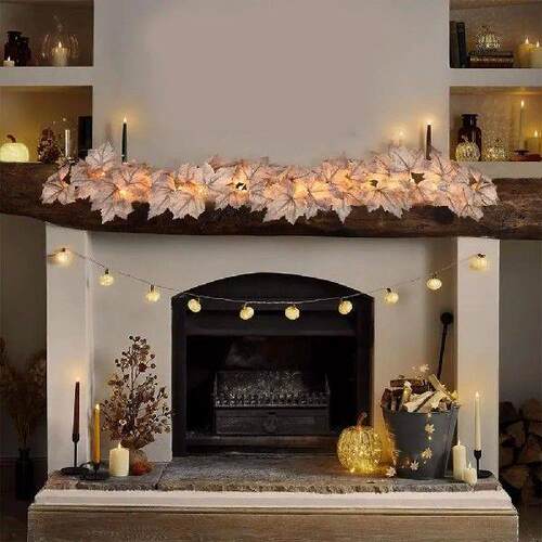 Fall Garland Decoration Thanksgiving Garland Festive Maple