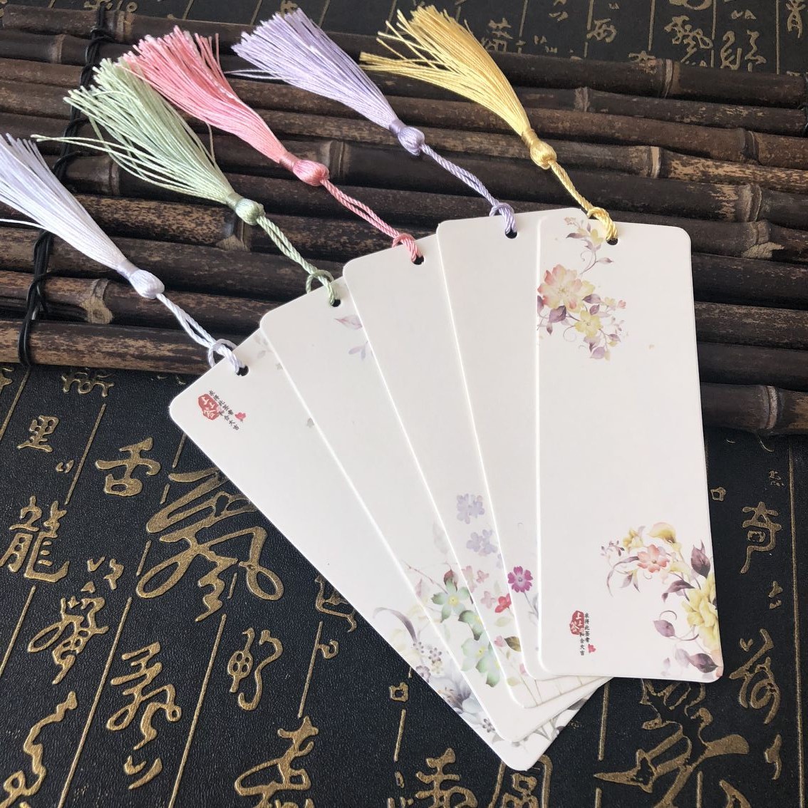 精美书签空白卡自制手写图片